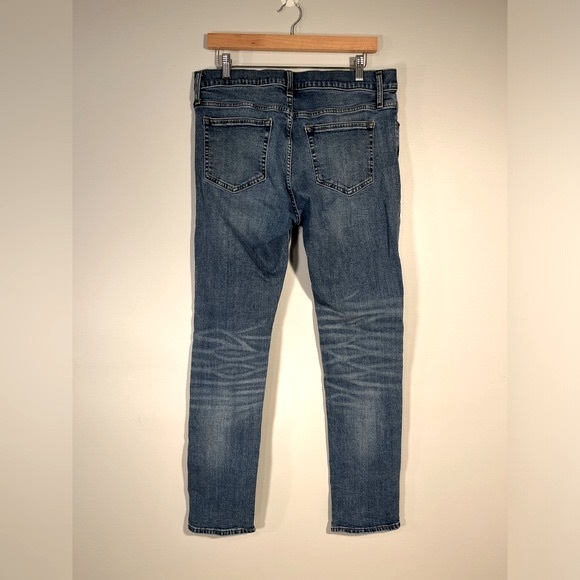 J. Crew Factory Slim-fit flex jean in medium tinted wash Men’s W33 L32 - Picture 3 of 11